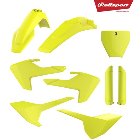 Kit de plástica completo POLISPORT Husqvarna amarillo fluor 90741