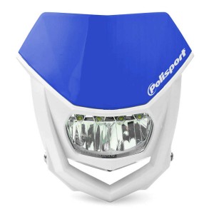 Careta Halo LED homologada POLISPORT blanco/azul 8667100005