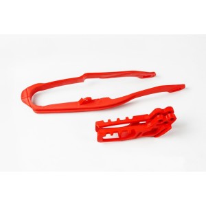 Guiacadenas + patín UFO Honda rojo HO04632-070