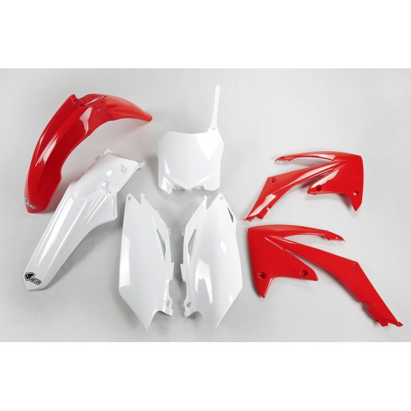 Kit de Plástica UFO OEM Color Rojo / Blanco Honda CRF250R / 450R