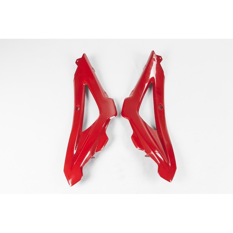 Plásticos laterales de radiador superiores UFO Husqvarna rojo HU033...