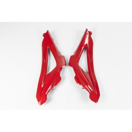 Plásticos laterales de radiador superiores UFO Husqvarna rojo HU033...