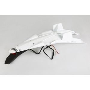 Guardabarros trasero con piloto LED UFO Husqvarna blanco HU03344-041