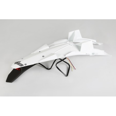 Guardabarros trasero con piloto LED UFO Husqvarna blanco HU03344-041