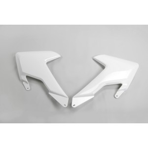Plásticos laterales de radiador UFO Husqvarna blanco HU03365-041
