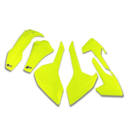 Kit plástica completo UFO Husqvarna amarillo fluor HUKIT618-DFLU