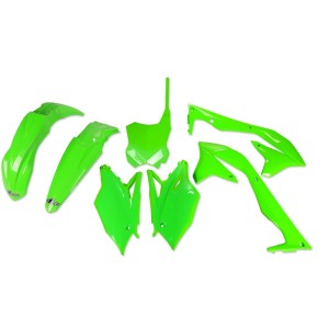 Kit plástica UFO verde fluor Kawasaki KX450F