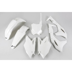 Kit plástica completo UFO Kawasaki color blanco KAKIT224-041