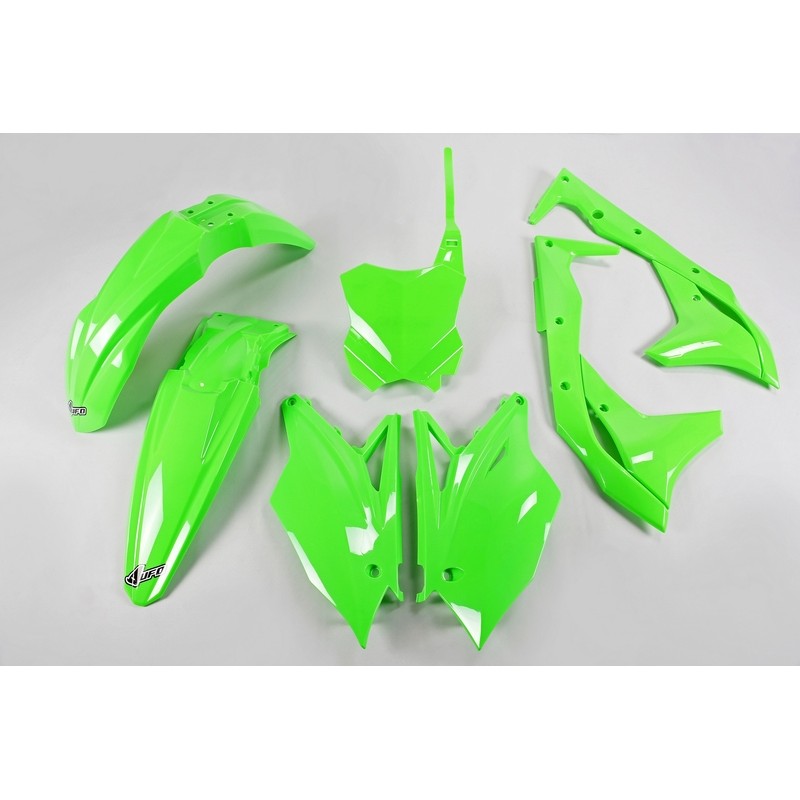Kit de Plástica UFO verde neon Kawasaki KX250F