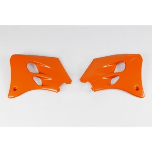 Plásticos laterales de radiador UFO KTM naranja KT03051-127