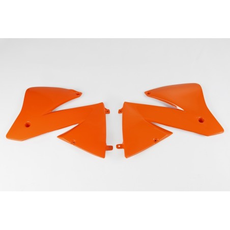 Plásticos laterales de radiador UFO KTM naranja KT03066-127