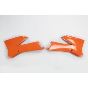 Plásticos laterales de radiador UFO KTM naranja KT03088-127