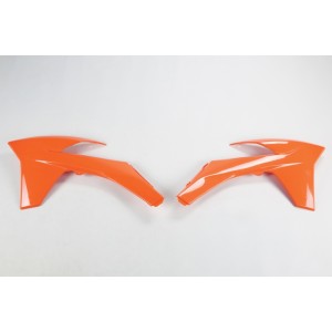 Plásticos laterales de radiador UFO KTM naranja KT04022-127