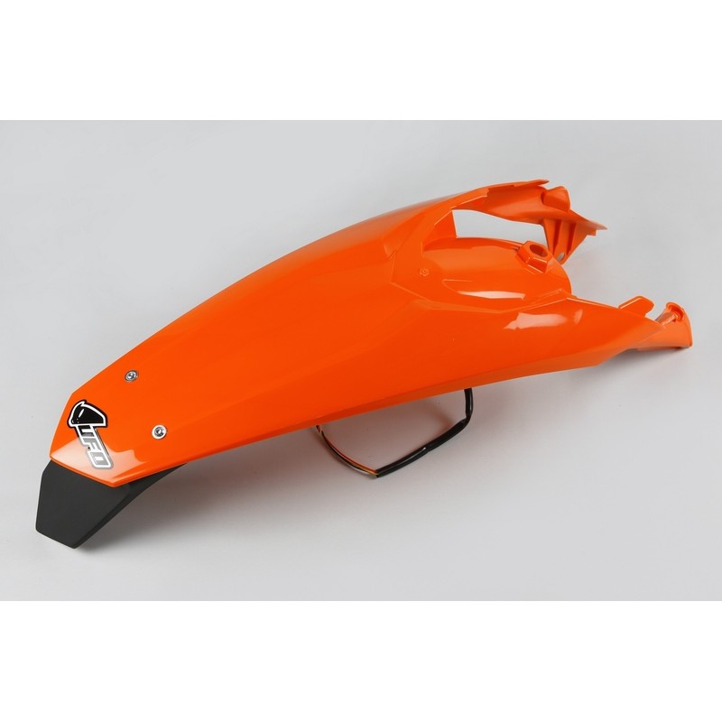 Guardabarros Trasero UFO + Portamatrículas Orange KTM