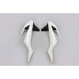 Plásticos laterales de radiador UFO color OEM 2017 blanco/negro KTM...