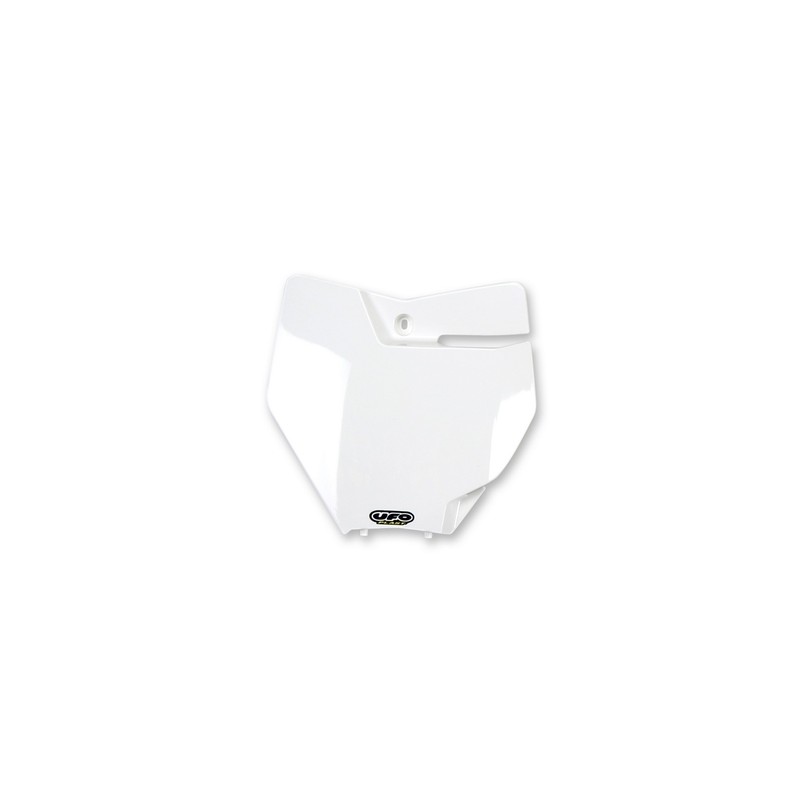 Portanúmeros delantero UFO KTM blanco KT04063-047