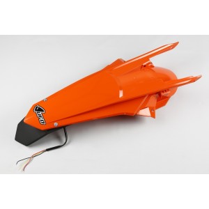 Guardabarros trasero con portamatrículas LED UFO KTM naranja KT0407...