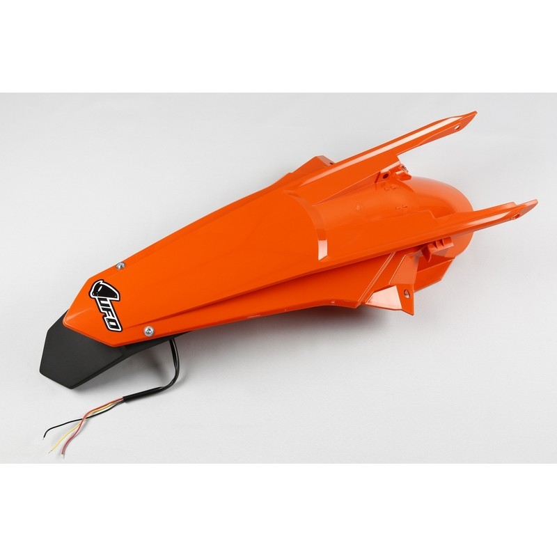 Guardabarros trasero con portamatrículas LED UFO KTM naranja KT0407...