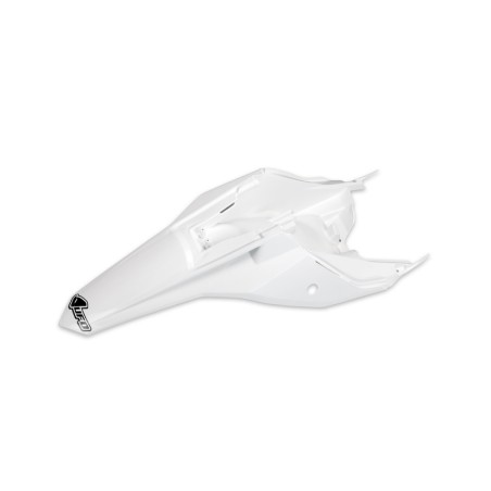 Guardabarros trasero con paneles laterales UFO KTM blanco KT04072-047