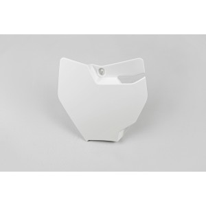 Portanúmeros delantero UFO KTM blanco KT04074-047