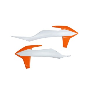 Plásticos laterales de radiador UFO blanco KTM SX/SX-F