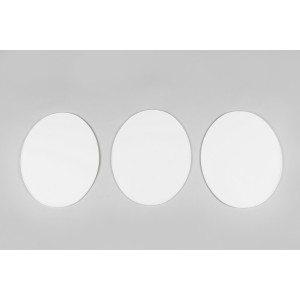 Portanúmeros universal UFO 3 uds- (desde 1970) blanco ME08049-W