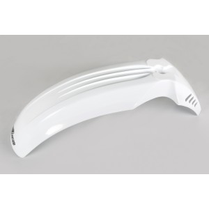 Guardabarros delantero universal UFO 500-600 cross-enduro blanco PA...