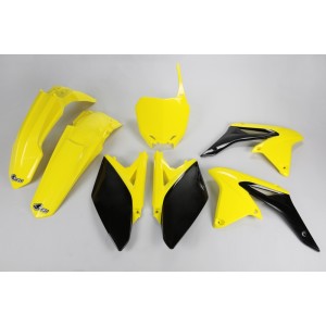 Kit de Plástica UFO OEM Color Yellow / Negro Suzuki RM-Z250