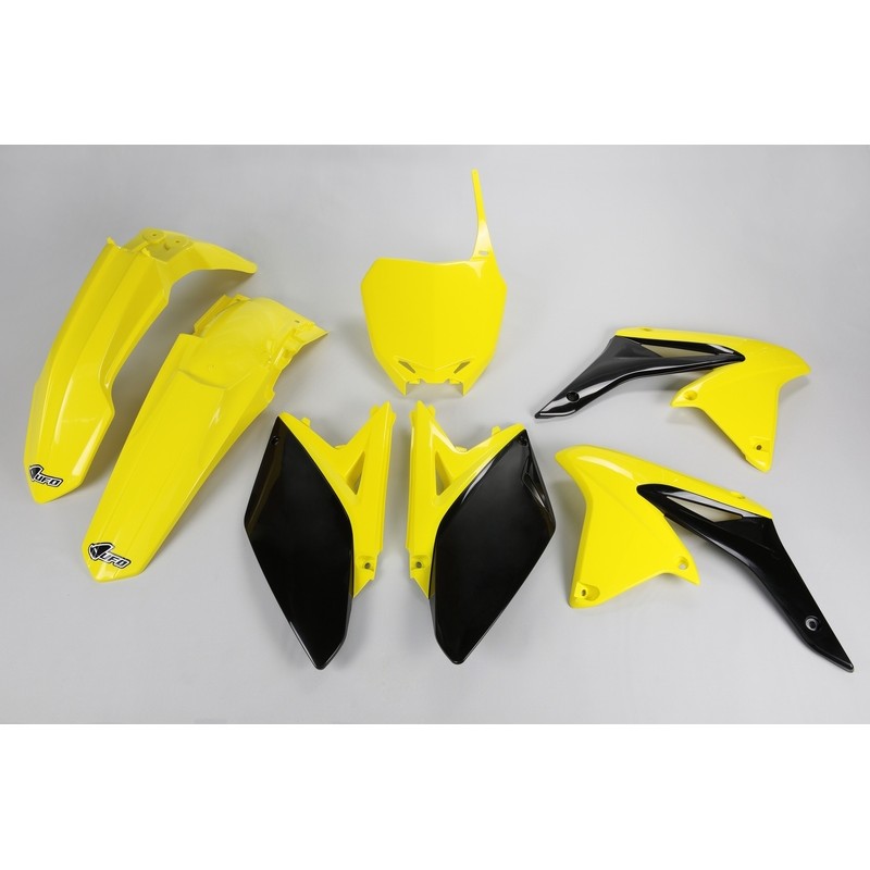 Kit de Plástica UFO OEM Color Yellow / Negro Suzuki RM-Z250