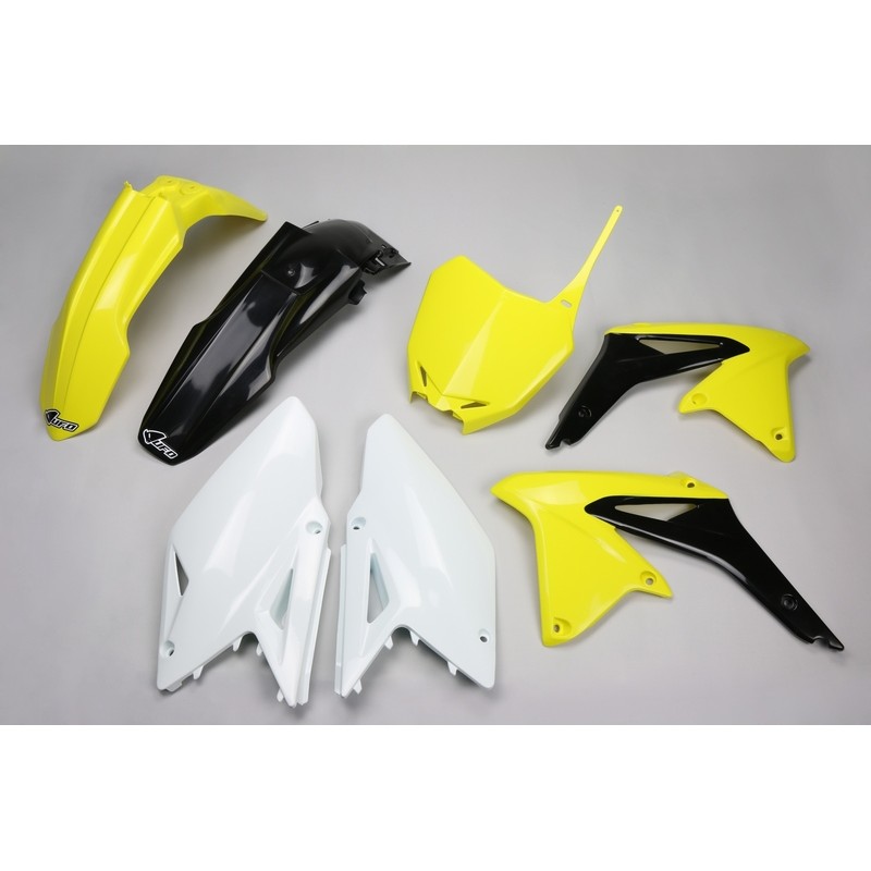 Kit de Plástica UFO OEM Color Yellow / Negro / Blanco Suzuki RM-Z450