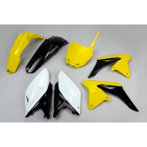 Kit de Plástica UFO OEM Color Yellow / Negro / Blanco Suzuki RM-Z250
