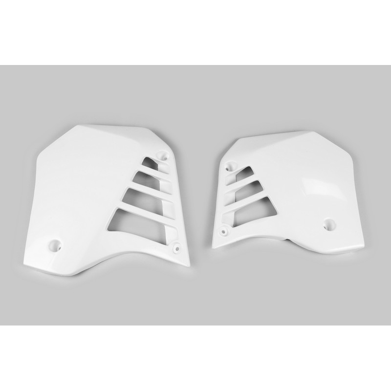 Plásticos laterales de radiador UFO blanco Yamaha YZ125