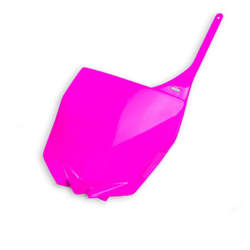 Portanúmeros delantero UFO Yamaha rosa fluor