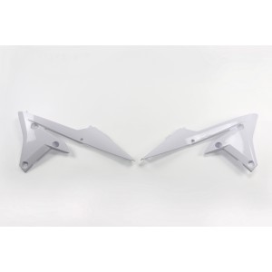 Plásticos laterales de radiador UFO Yamaha blanco YA04838-046