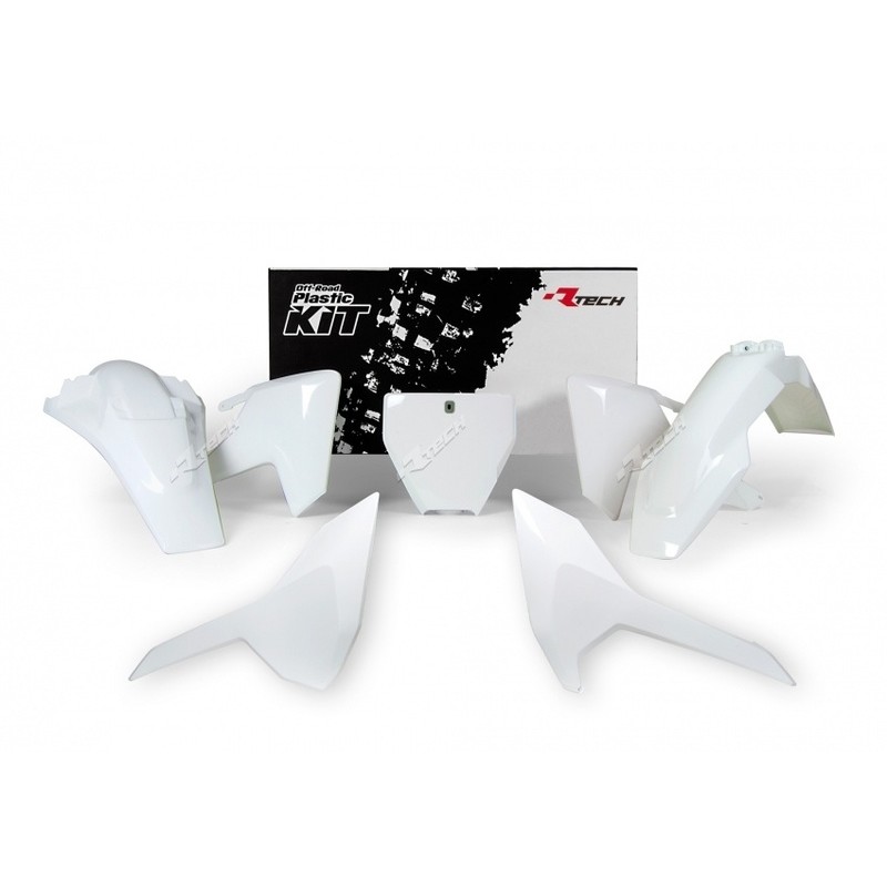 Kit de plástica RACETECH (5 piezas) - Blanco