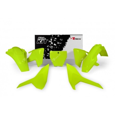 Kit de plástica RACETECH (5 piezas) - Amarillo flúor