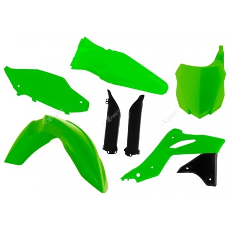 Kit de plástica RACETECH (6 piezas) - Verde flúor