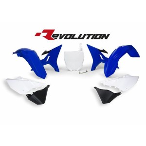 RACETECH Revolution Replacement Plastics Kit Blue/White Yamaha YZ12...