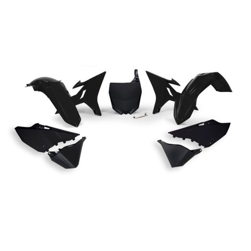 Kit de plástica RACETECH (6 piezas) - Negro