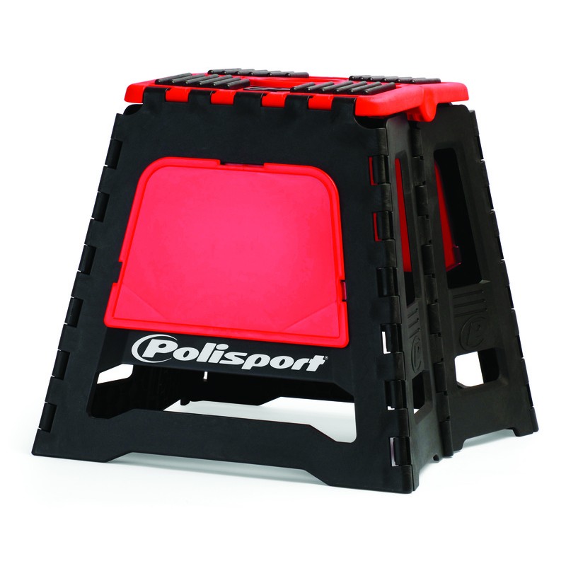 Caballete plegable de plástico Polisport rojo 8981500004
