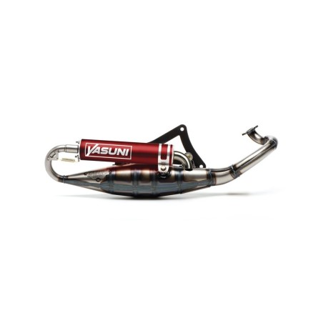 Escape completo YASUNI R (silenciador rojo) - Derbi / Peugeot Motor...