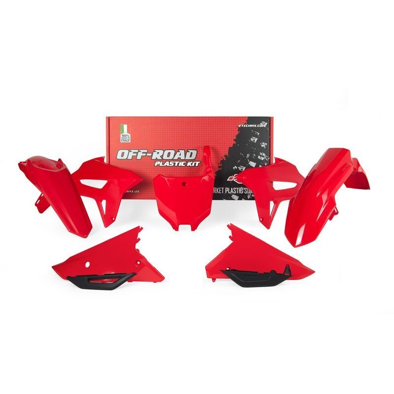 Kit de plástica RACETECH (6 piezas) - Rojo