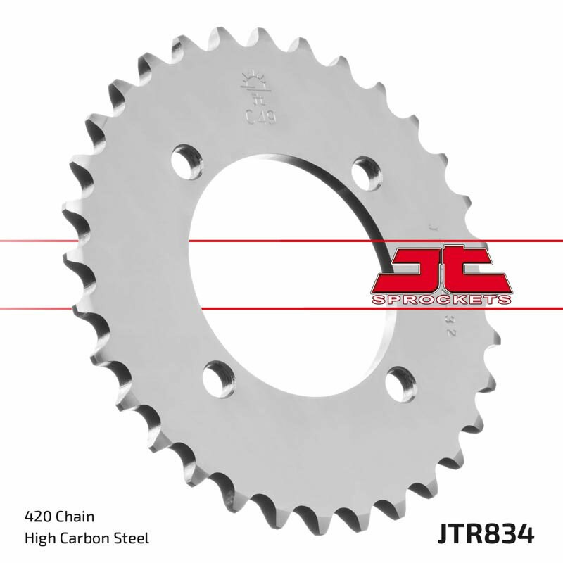 Corona JT SPROCKETS acero estándar 834 - Paso 420