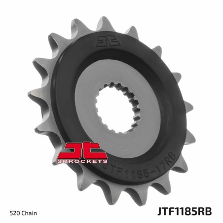 Piñón con goma anti-ruido JT SPROCKETS acero 1185 - 520
