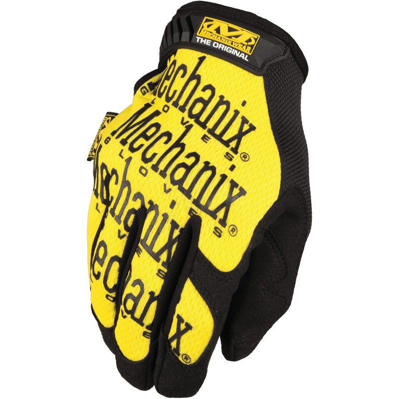 Par de guantes Mechanix The Original amarillo Talla XL