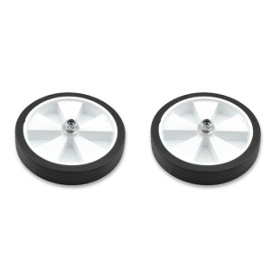 Par de ruedas completas para estabiciclo llanta blanca