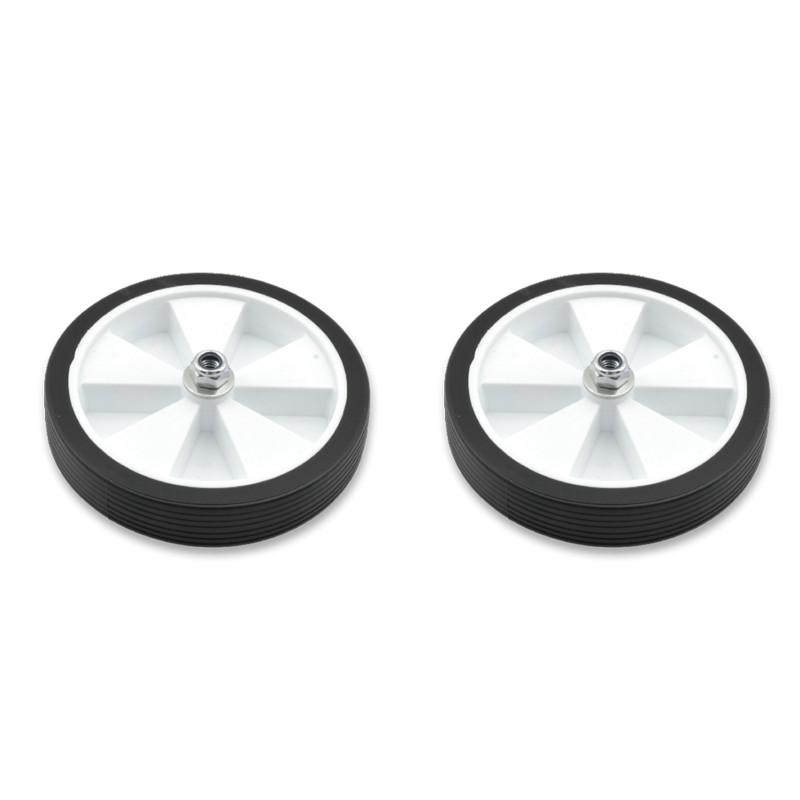 Par de ruedas completas para estabiciclo llanta blanca