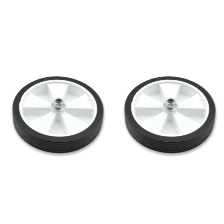 Par de ruedas completas para estabiciclo llanta blanca