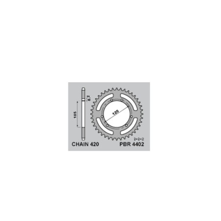 Corona PBR acero C45 estándar 4402 - 420