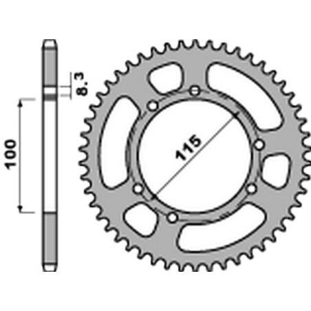 Corona PBR aluminio ultra-light 4502 - 428